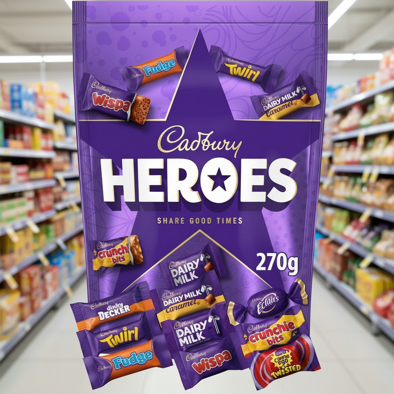 8 x Cadbury Heroes Pouch - 270GM