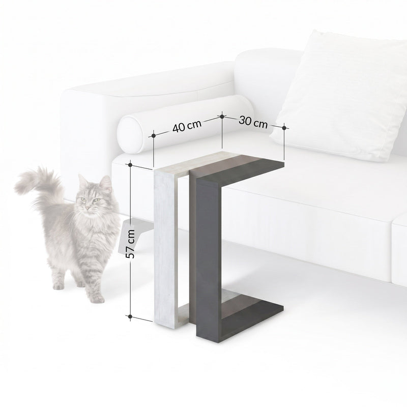 Muju Modern C Shape Table Multipurpose H 57cm