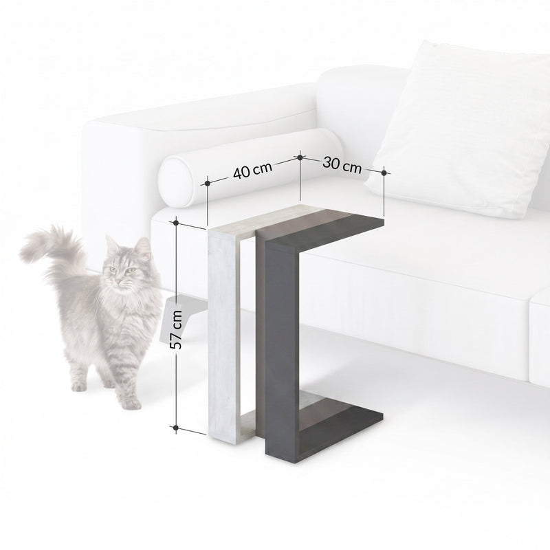 Muju Modern C Shape Table Multipurpose H 57cm