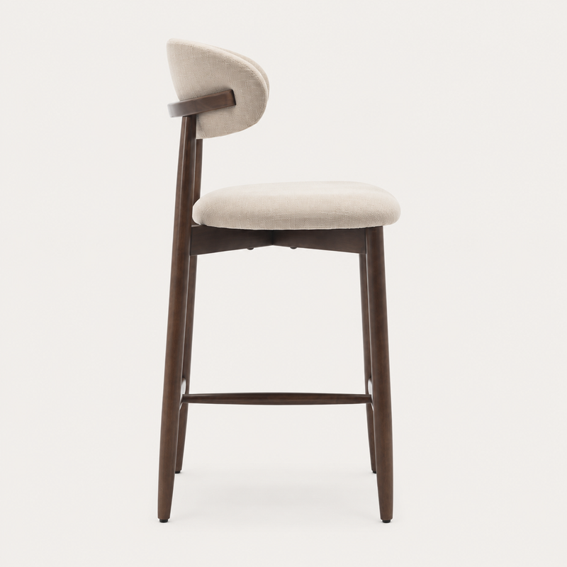Henley Set of 2 Scandi Beige Bar Stool
