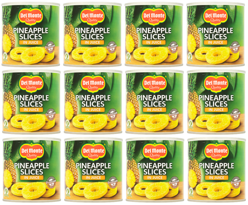 12 x Del Monte Pineapple Slices In Juice 432Gm
