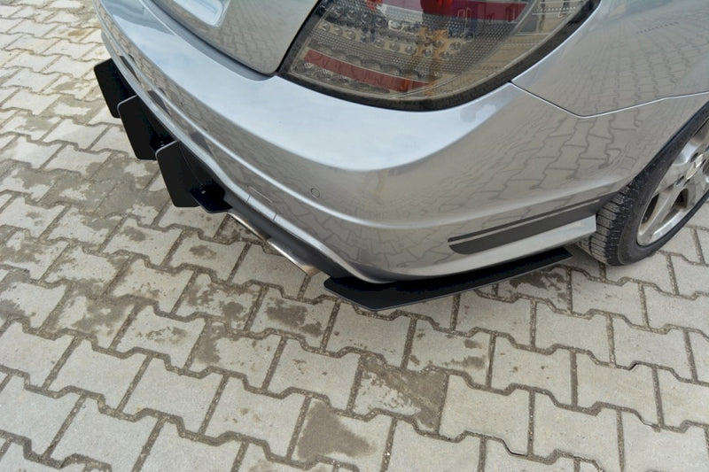 Maxton Design - MERCEDES C W204 AMG-LINE FACELIFT REAR DIFFUSER & REAR SIDE SPLITTERS