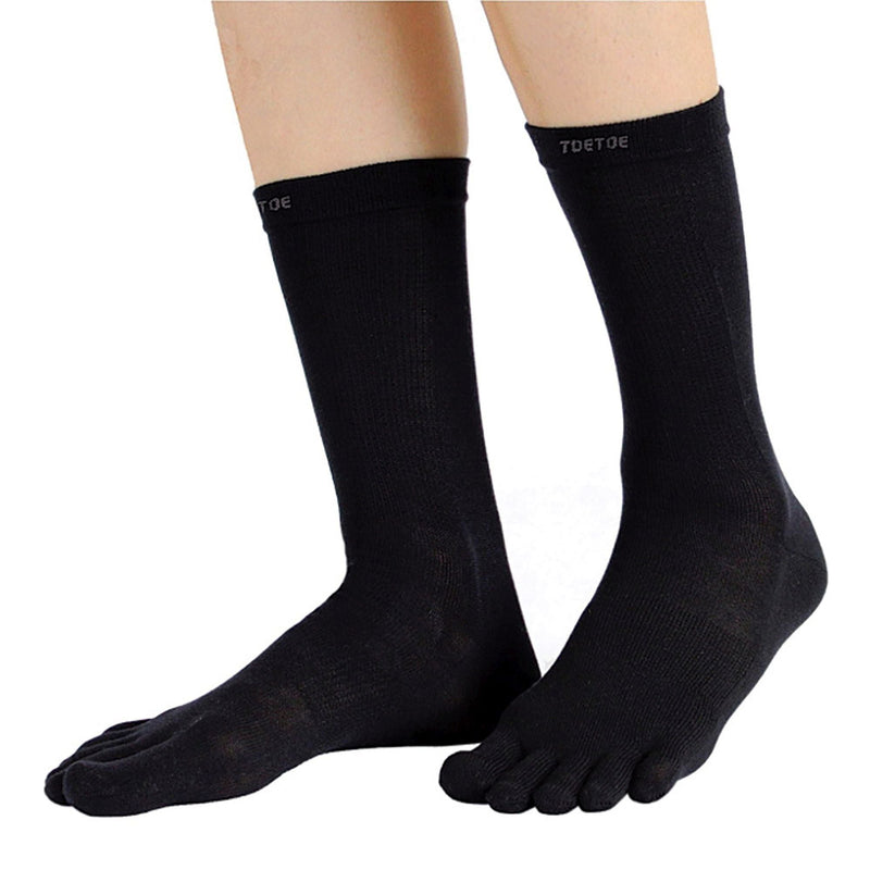 1 Pack Mens & Ladies Outdoor Wool Mid Calf Toe Socks