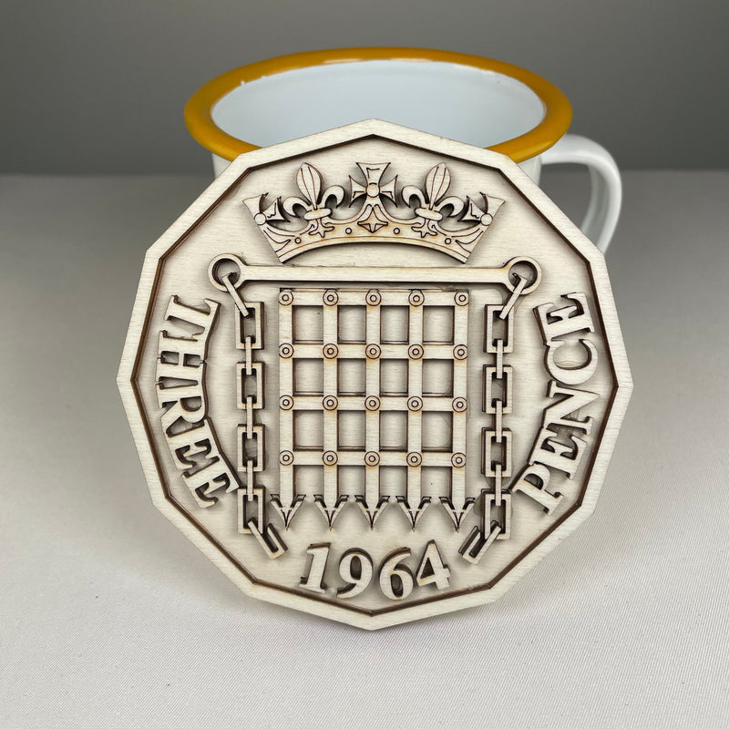 Three Pence Coaster - Handmade Tableware