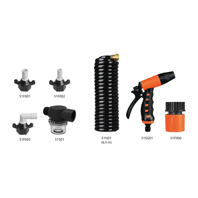 SEAFLO 12V 3.0GPM 70PSI Washdown Pump Kit with Coiled Hose