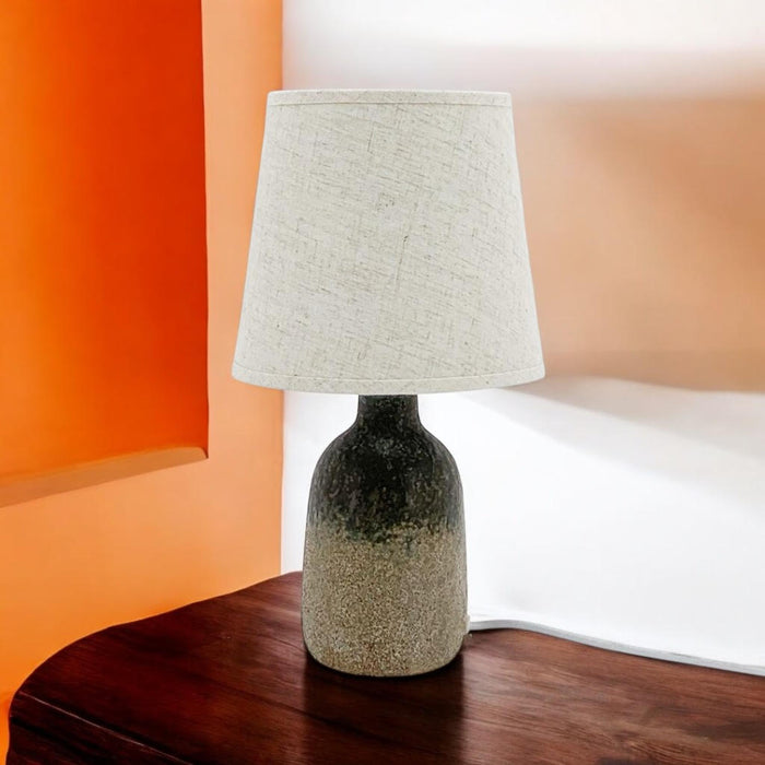 37CM RUSTIC LAMP AND SHADE