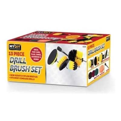 Multipurpose Non-Scratch Nylon Bristles Drill Brush Kit 13pc