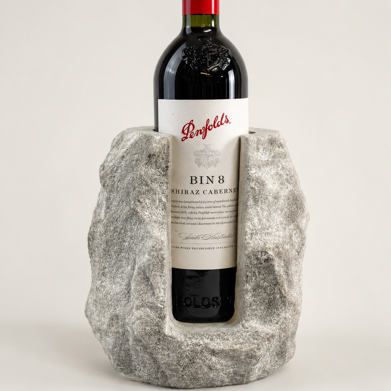 Marble Stone Solid Handcrafted Wine Bottle Holder