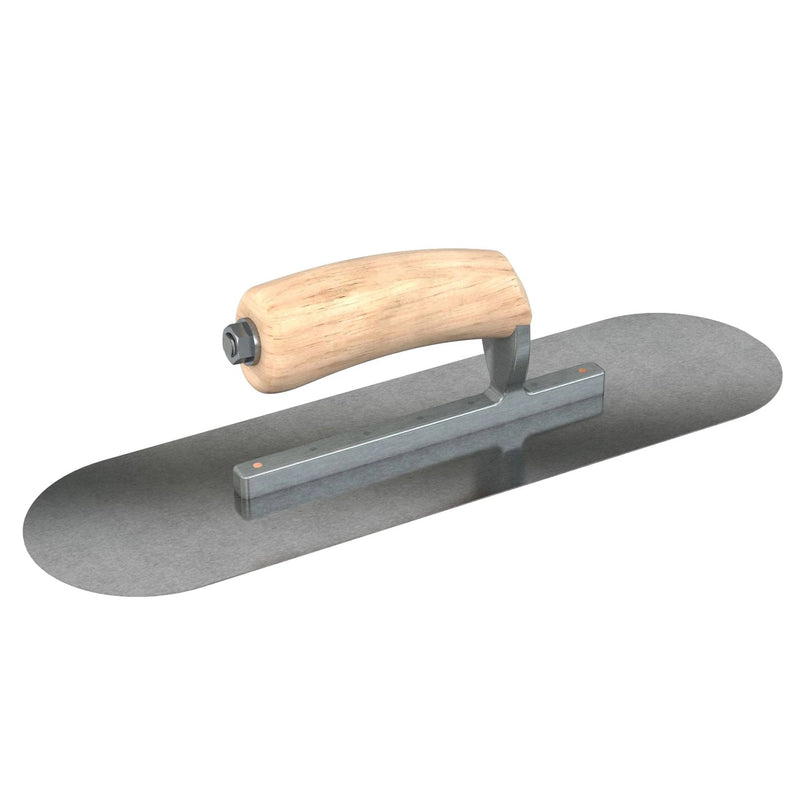 Bon Tool Carbon Steel Pool Trowel - Camel Back Wood Handle