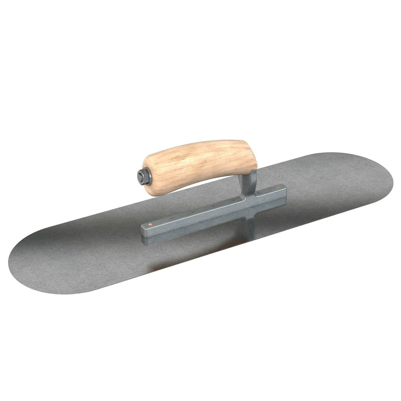 Bon Tool Carbon Steel Pool Trowel - Camel Back Wood Handle