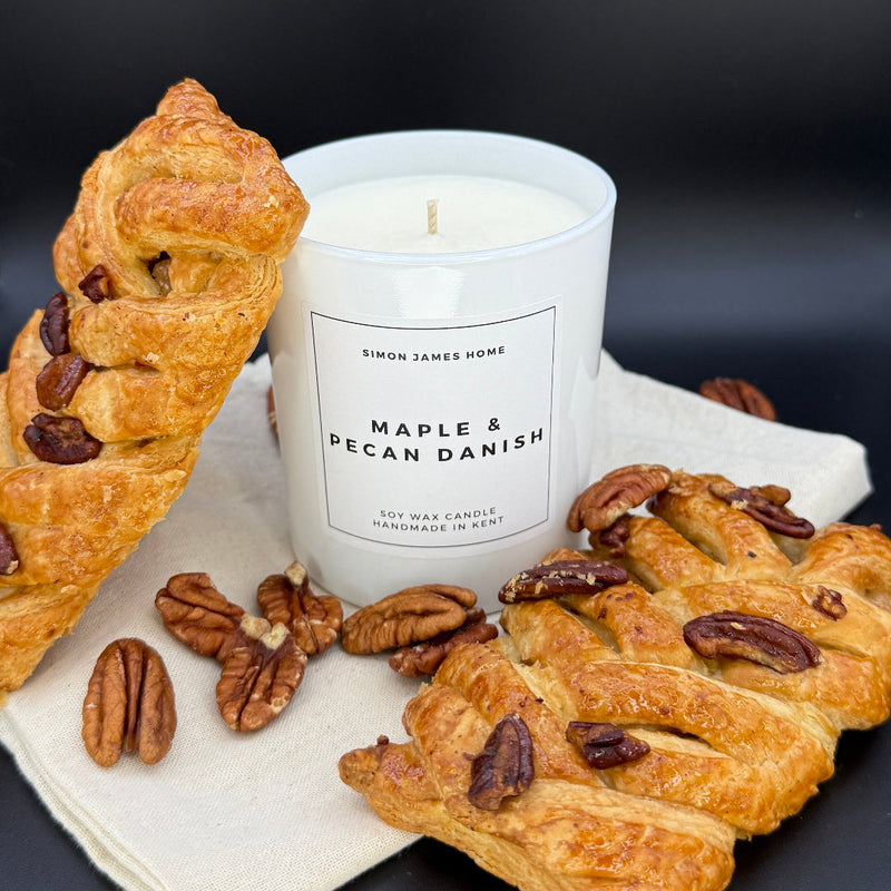 Maple & Pecan Danish Candle - Handmade Soy Wax