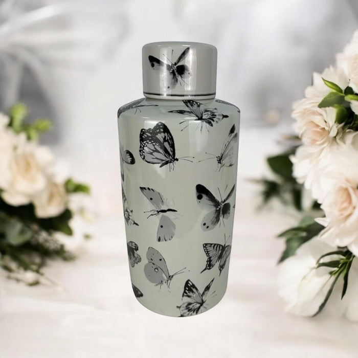 36CM GINGER JAR butterfly