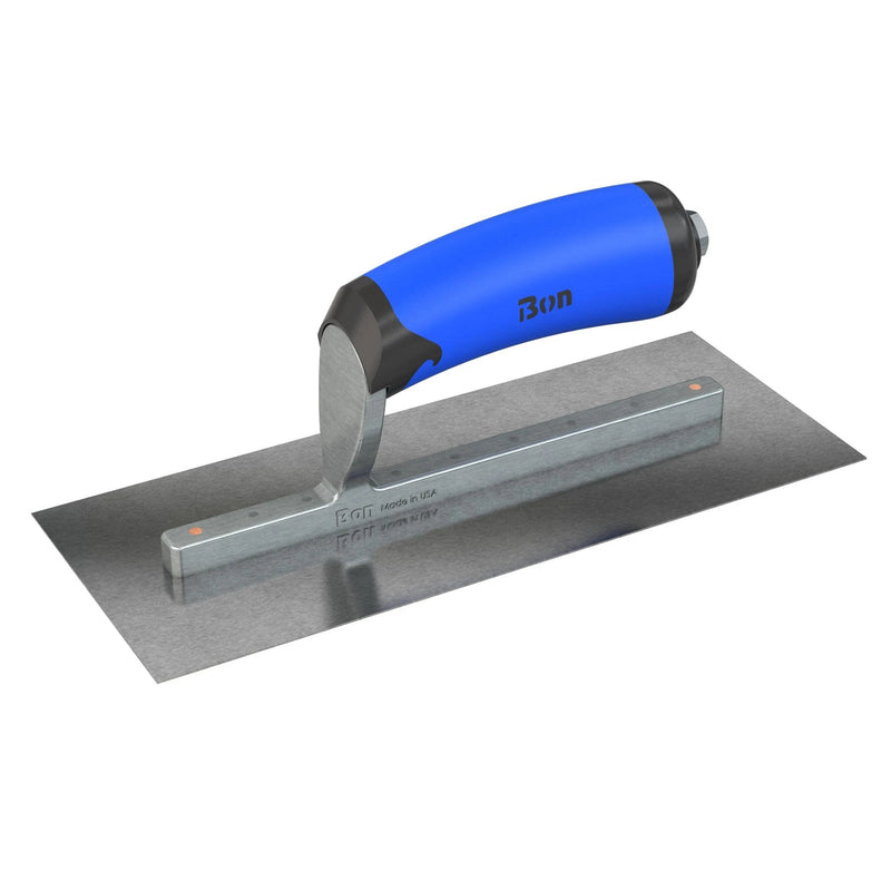 Bon Tool Carbon Steel Square End Finish Trowel - Comfort Wave Handle