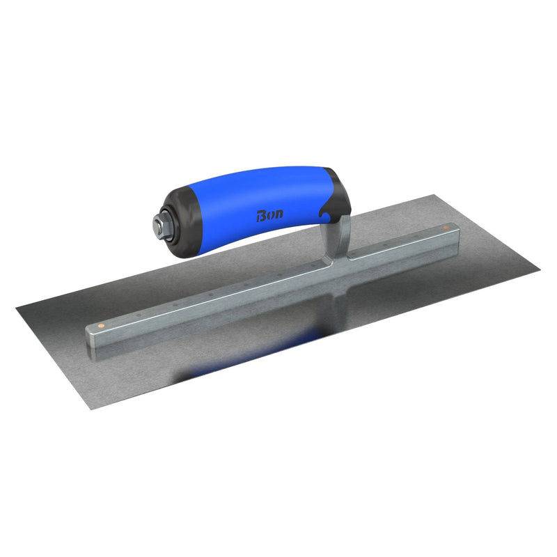 Bon Tool Carbon Steel Square End Finish Trowel - Comfort Wave Handle