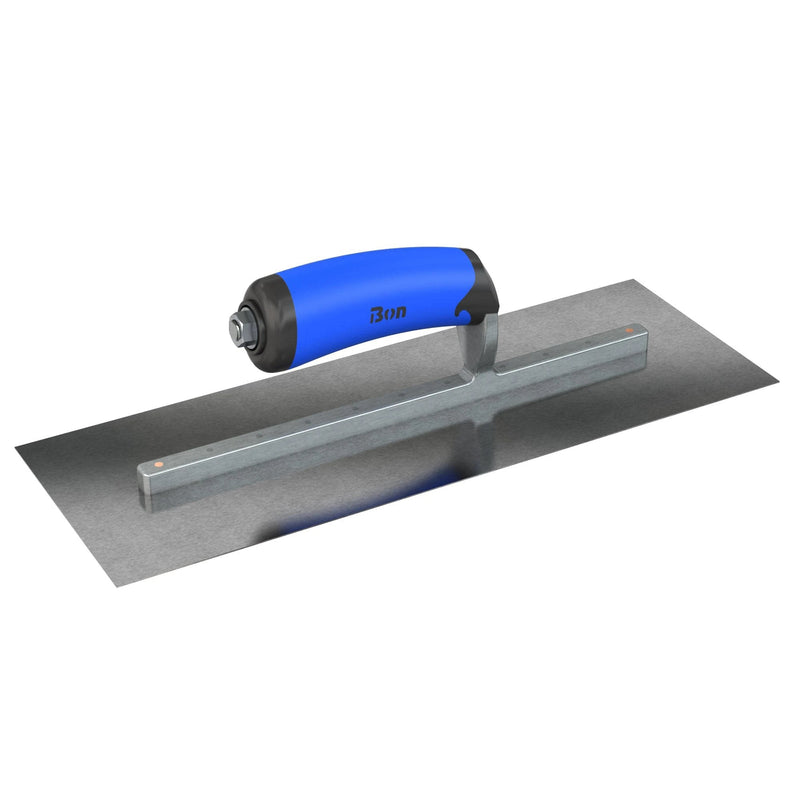 Bon Tool Carbon Steel Square End Finish Trowel - Comfort Wave Handle
