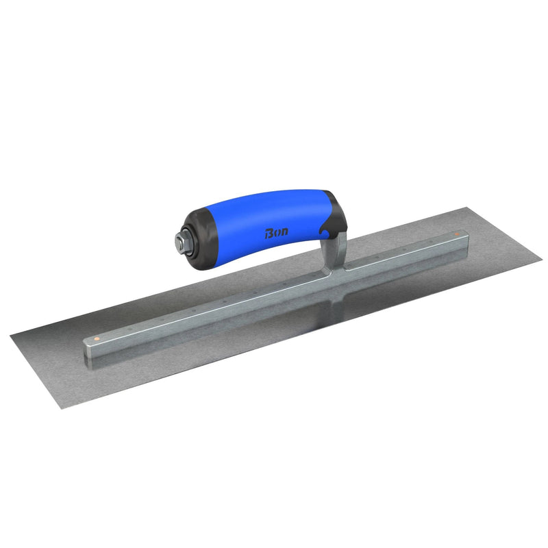 Bon Tool Carbon Steel Square End Finish Trowel - Comfort Wave Handle