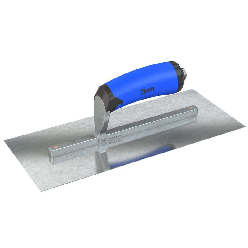 Bon Razor Stainless Steel Finishing Trowel - Square End - Comfort Wave Handle