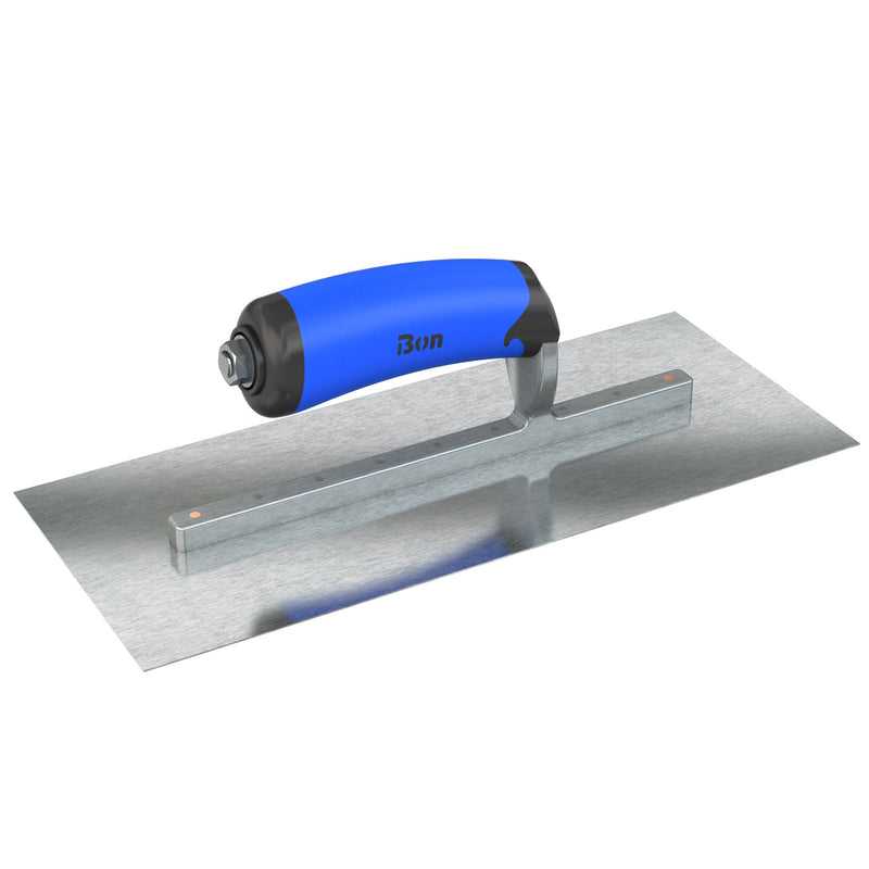 Bon Razor Stainless Steel Finishing Trowel - Square End - Comfort Wave Handle