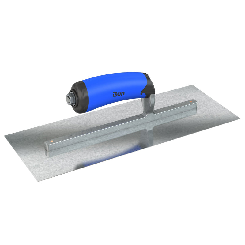 Bon Razor Stainless Steel Finishing Trowel - Square End - Comfort Wave Handle