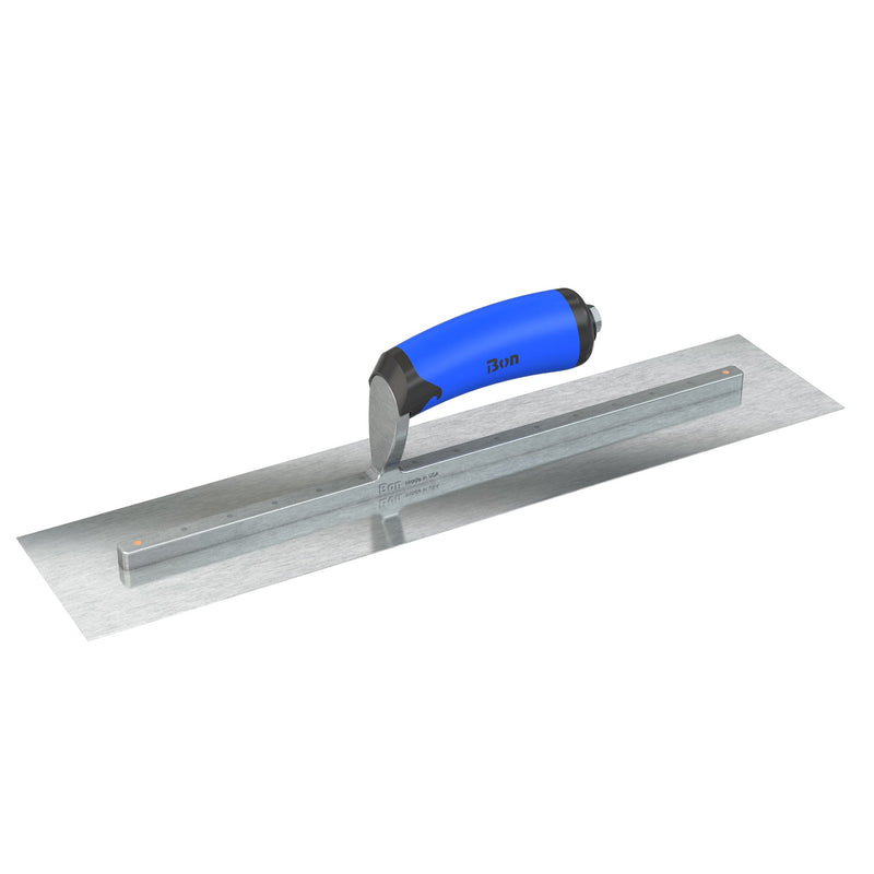 Bon Razor Stainless Steel Finishing Trowel - Square End - Comfort Wave Handle