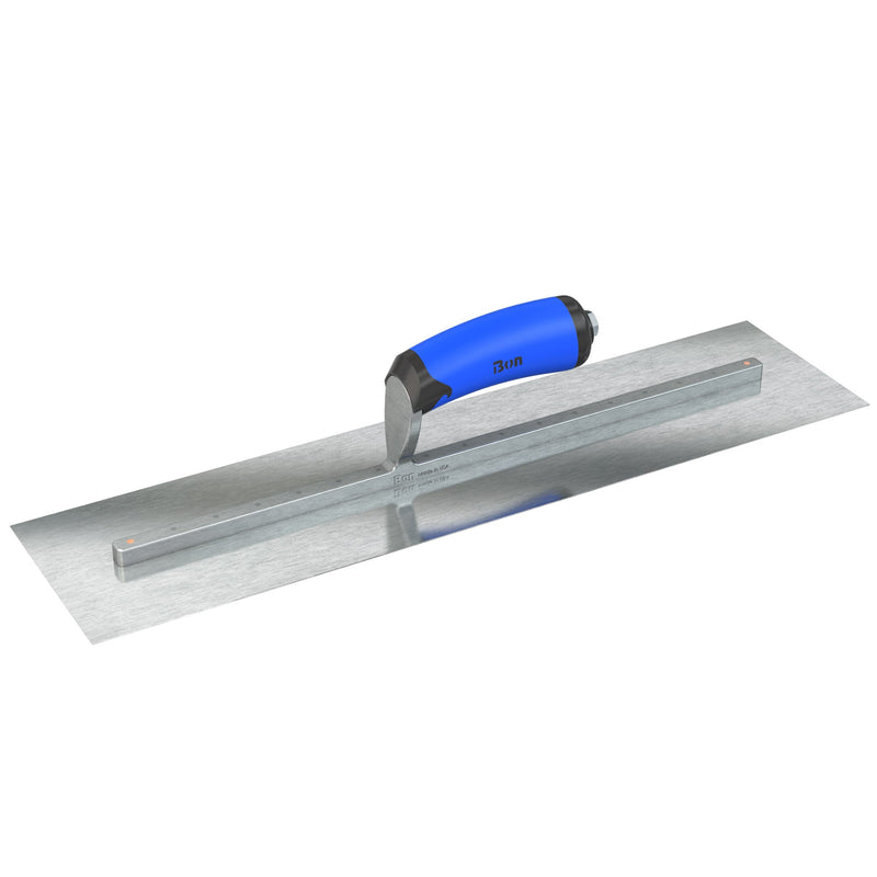 Bon Razor Stainless Steel Finishing Trowel - Square End - Comfort Wave Handle