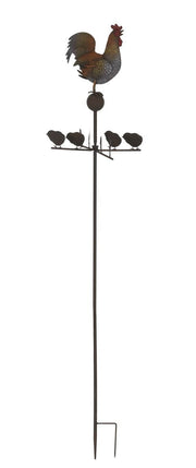 67" METAL STAKE WITH MOVING COCKERAL - InStock
