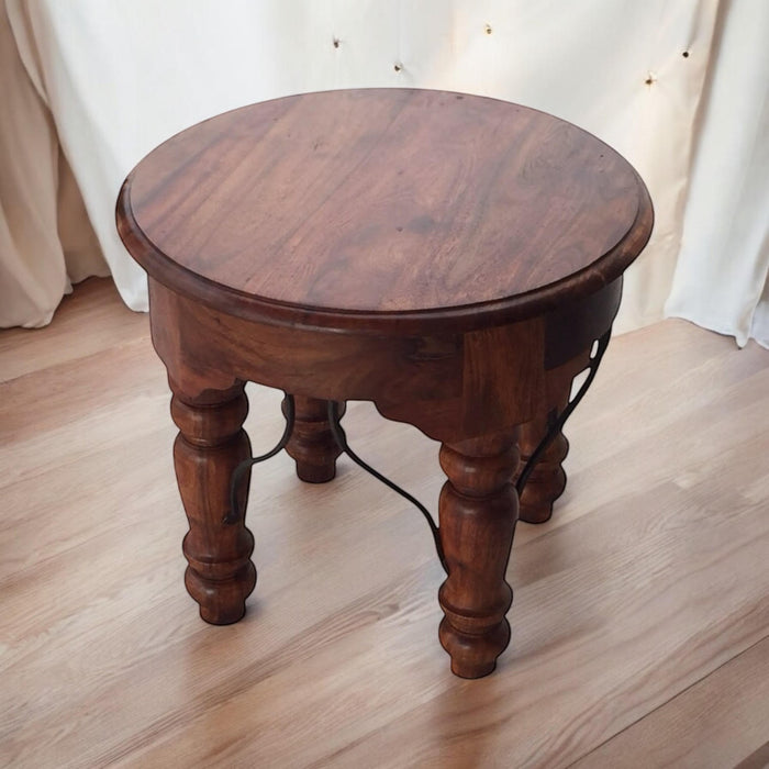 60CM WOODEN ROUND TABLE