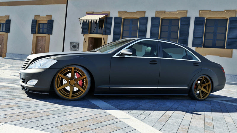 Maxton Design - SIDE SKIRTS DIFFUSERS MERCEDES S-CLASS W221 LONG