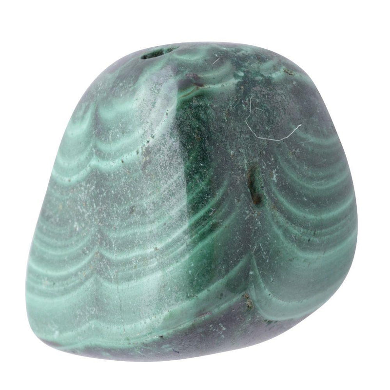 Green Banded Malachite Tumbled Semi-Precious Collectible Gemstones