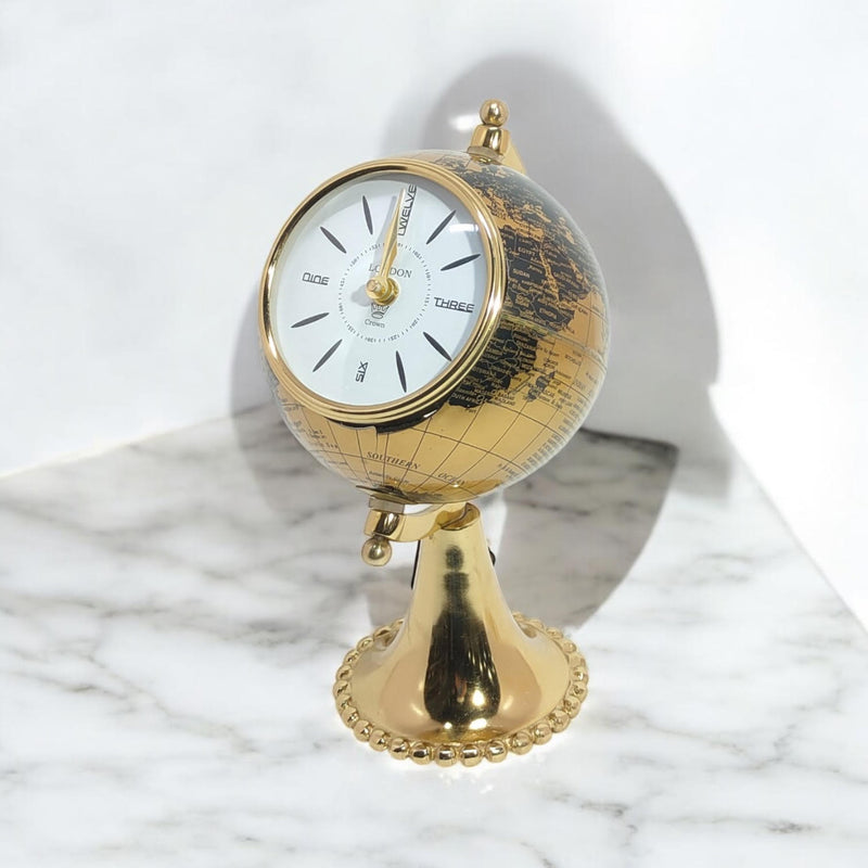 TABLE CLOCK GLOBE DESIGN