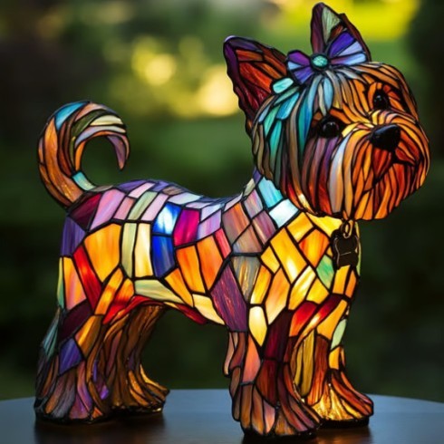 LED Small Night Lamp Art Animal Statue Creative Home Desktop Decoration