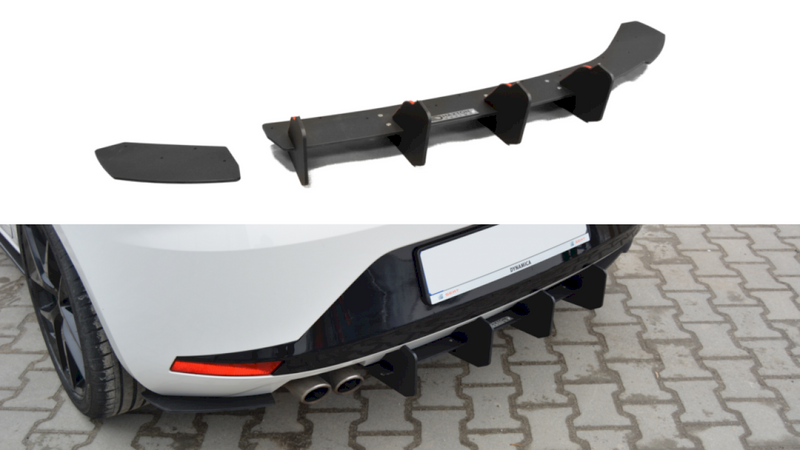 Maxton Design - REAR DIFFUSER SEAT LEON MK3 FR HATCHBACK (2012-2016)