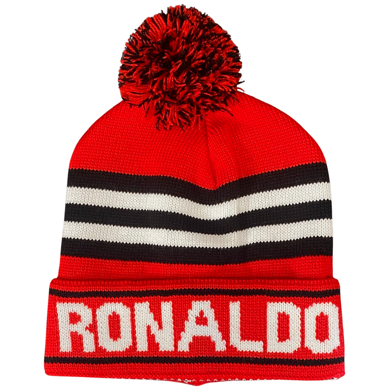 Ronaldo Red Bobble Hat