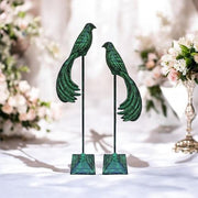 68/81CM SET 2 BROWN CAST IRON BIRDS - InStock