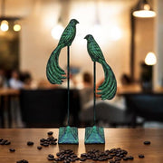 68/81CM SET 2 BROWN CAST IRON BIRDS - InStock