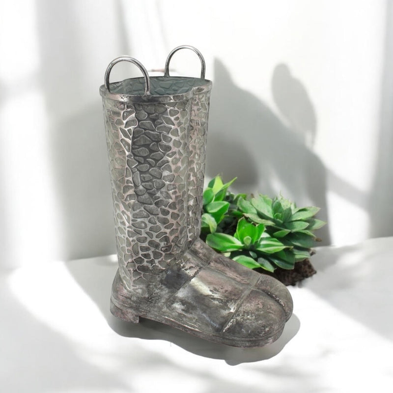46CM METAL WELLINGTON BOOT UMBRELLA STAND