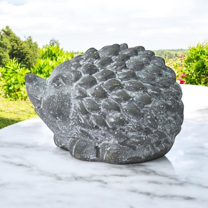10CM GREY CEMENT HEDGEHOG