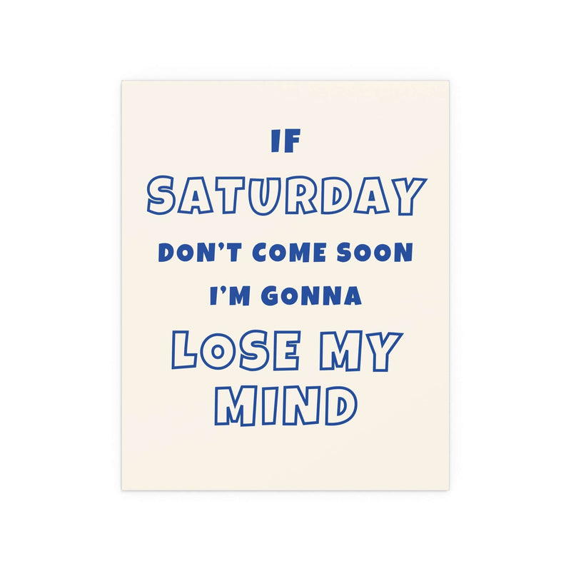 Sam Fender - Saturday (Off-white & Blue)