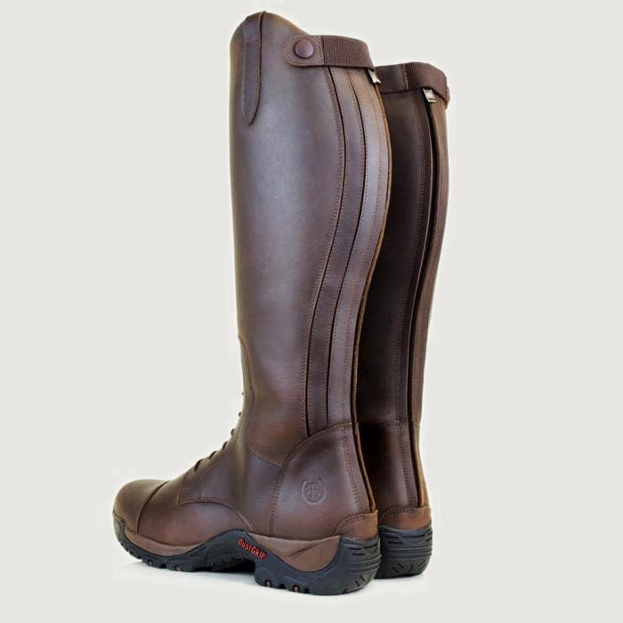 Nebraska Wool-lined Long Riding Boots  - Brown