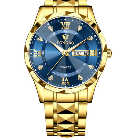 Waterproof Luminous Dual Calendar Watch