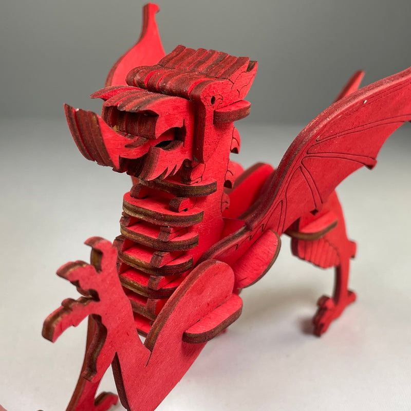Welsh Dragon Puzzle - Flatpack Model Kit