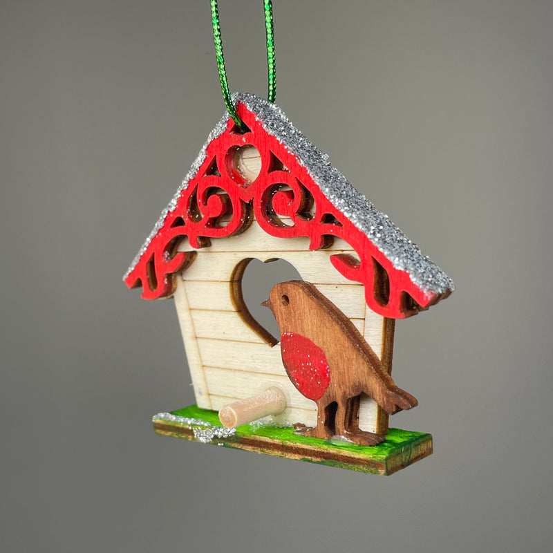 Birdhouse Bauble - Handmade Ornament