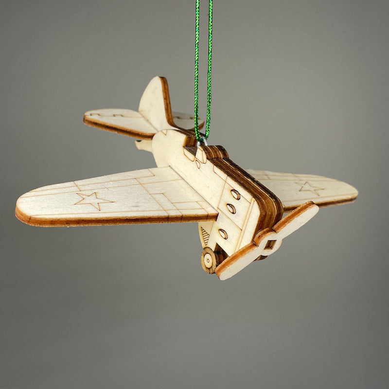 Plane Bauble - Handmade Ornament