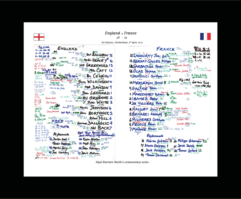 England v France, Six Nations Apr 2001 - Nigel Starmer-Smith