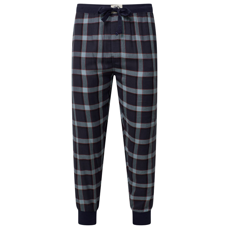 Lucky Brand Crew Neck & Closed Hem Flannel Pant Pyjama Set