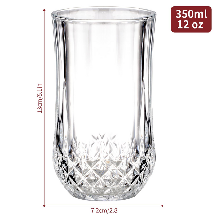 Vinsani 350ml Crystal Tall Glasses 6pcs 1010497