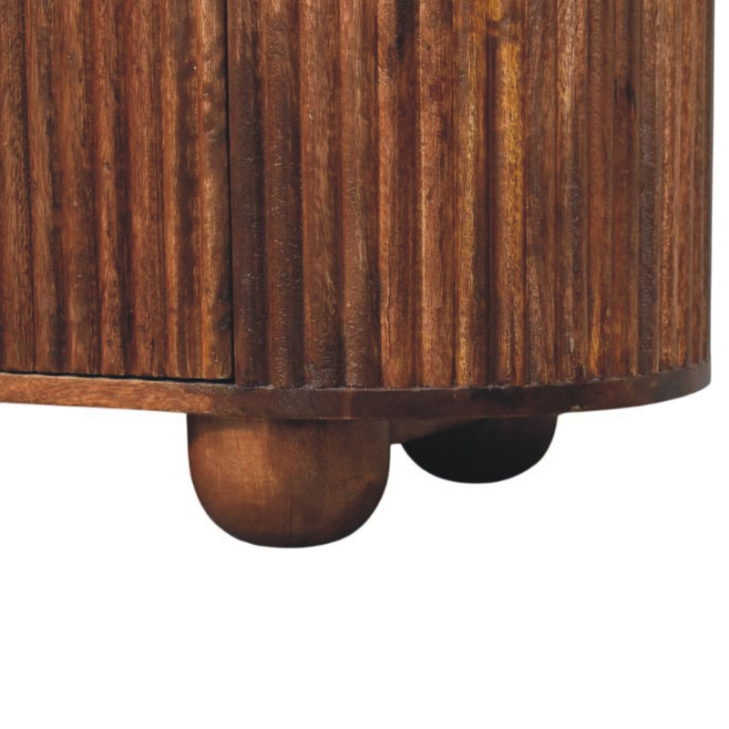 Artisan Furniture Solid Wood Ridgefront Chest - Roasted Almond, 6 Drawers, Brown