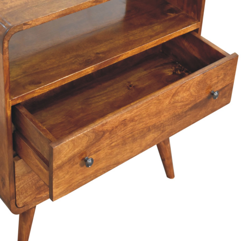 Artisan Furniture Solid Wood Curved Nordic Charm Console