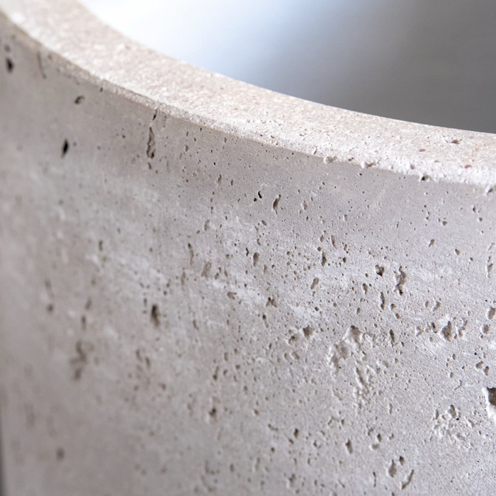 Vessara | Truffle – 40cm Tall Concrete Planter – 15L Vase-Shaped Plant Pot