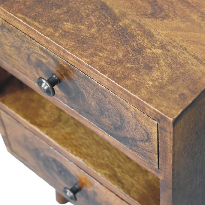 Artisan Furniture Solid Wood Mini Classic Multi Chestnut Bedside